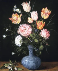 A Vase with Flowers
